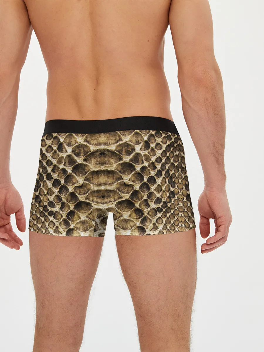 Мужские трусы боксеры / Змеиная кожа