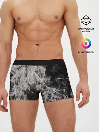 Мужские трусы боксеры / Fire and Smoke
