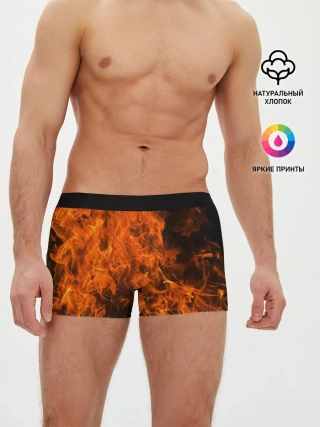 Мужские трусы боксеры / Огонь