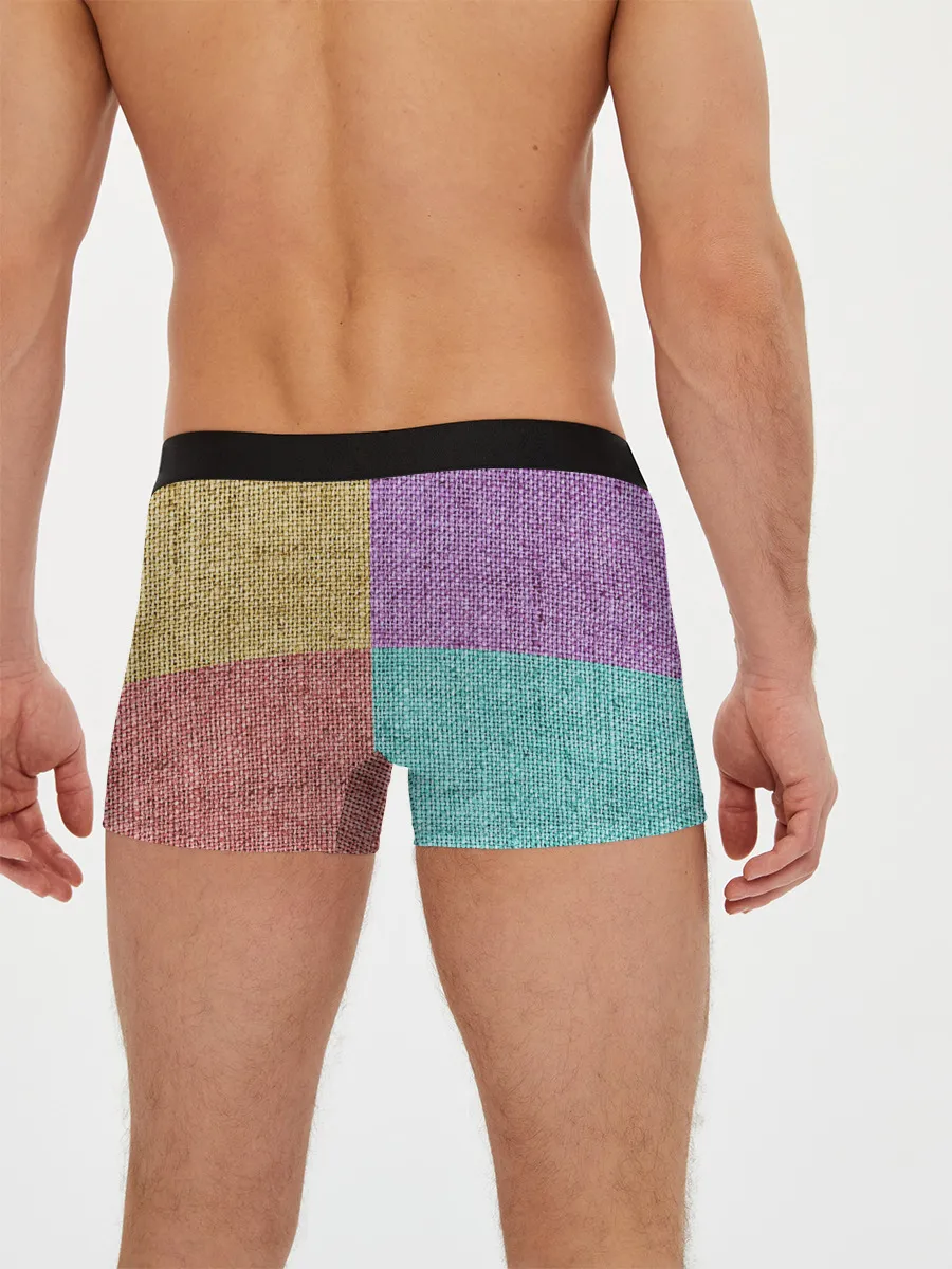 Мужские трусы боксеры / Burlap Patchwork