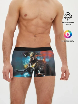 Мужские трусы боксеры / Batman, Cyborg VS Steppenwolf
