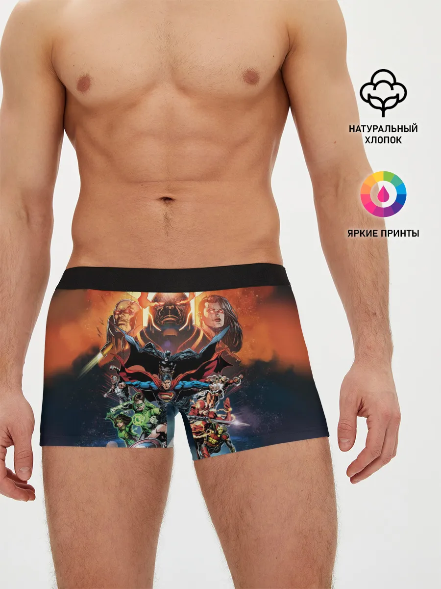 Мужские трусы боксеры / Darkseid VS Justice League