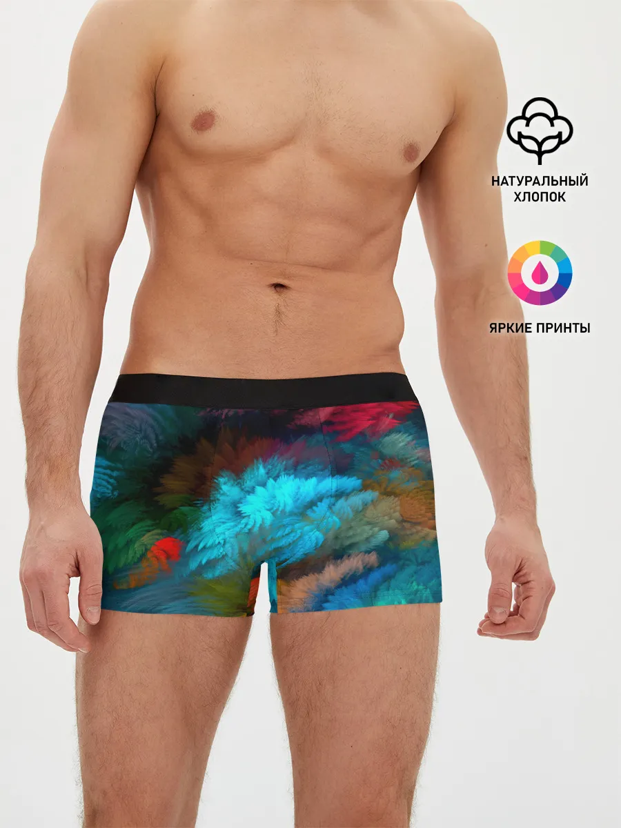 Мужские трусы боксеры / Цветной дестрой