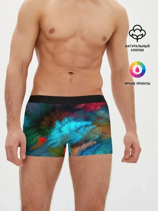 Мужские трусы боксеры / Цветной дестрой