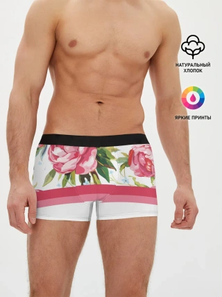 Мужские трусы боксеры / Нежные Розы