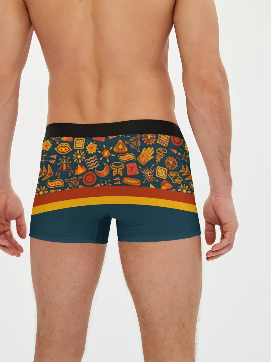 Мужские трусы боксеры / Африканская Символика