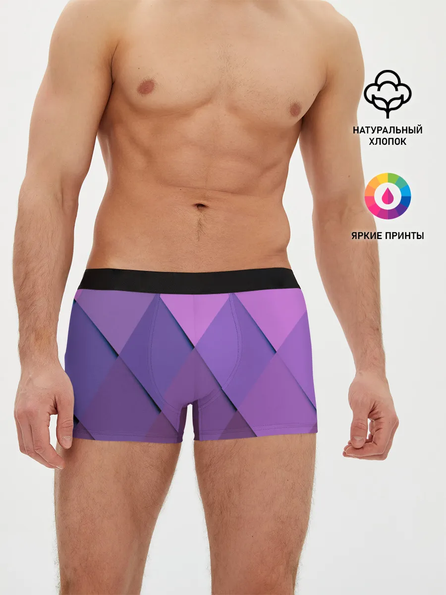 Мужские трусы боксеры / Спортивный ромб