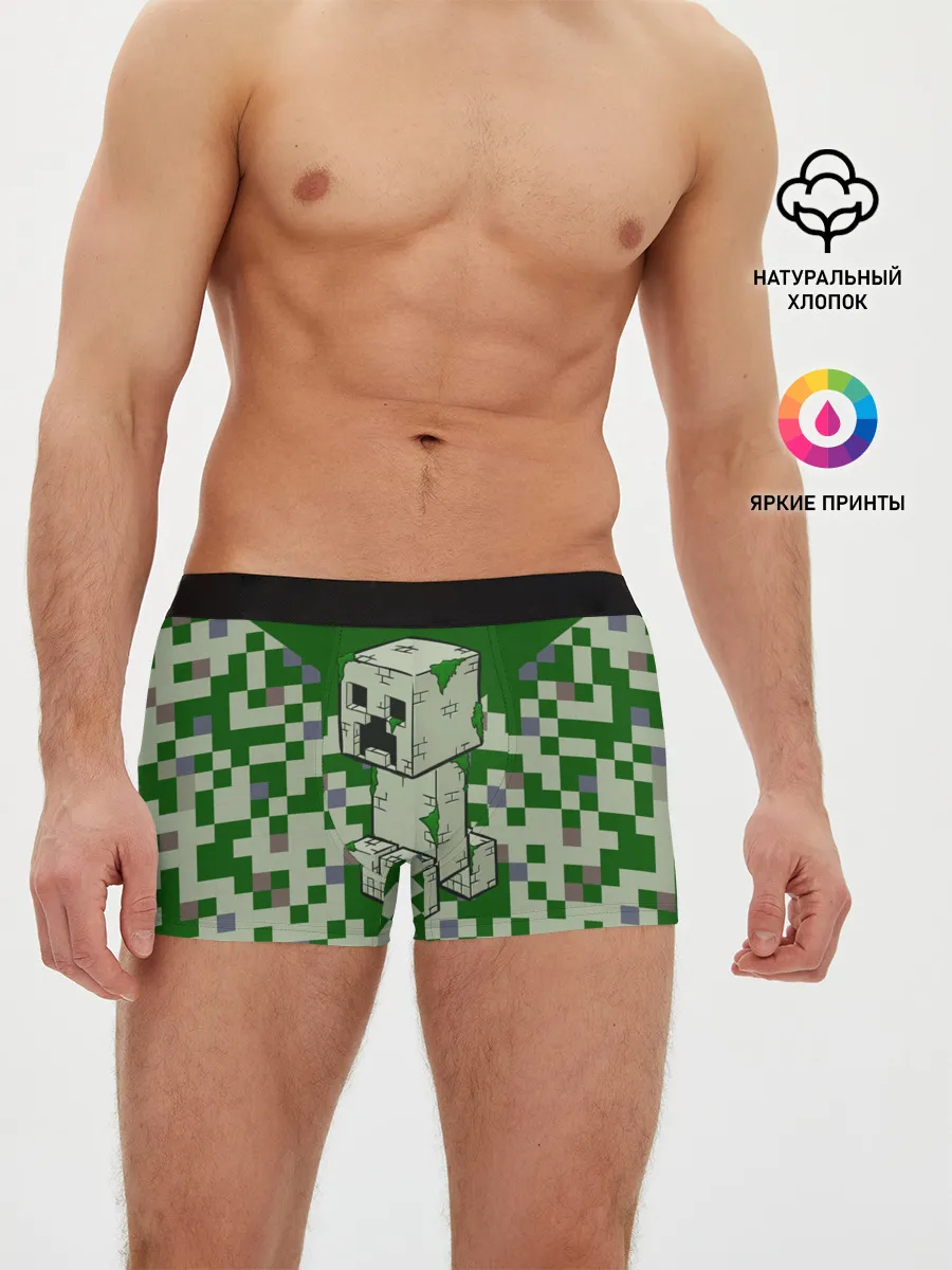 Мужские трусы боксеры / Minecraft Крипер