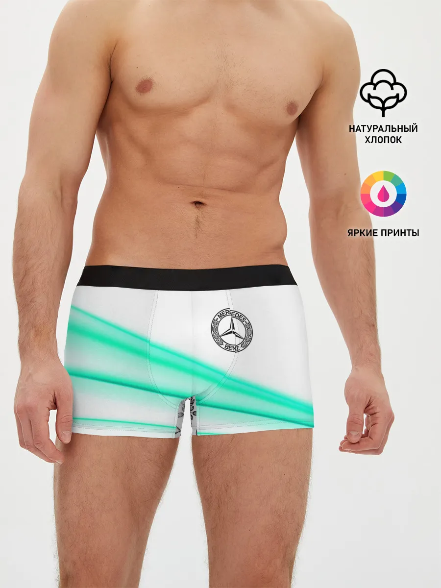 Мужские трусы боксеры / МЕРСЕДЕС АКВА / AQUA