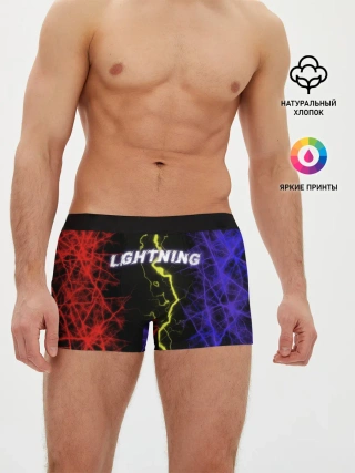 Мужские трусы боксеры / Lightning | Молния