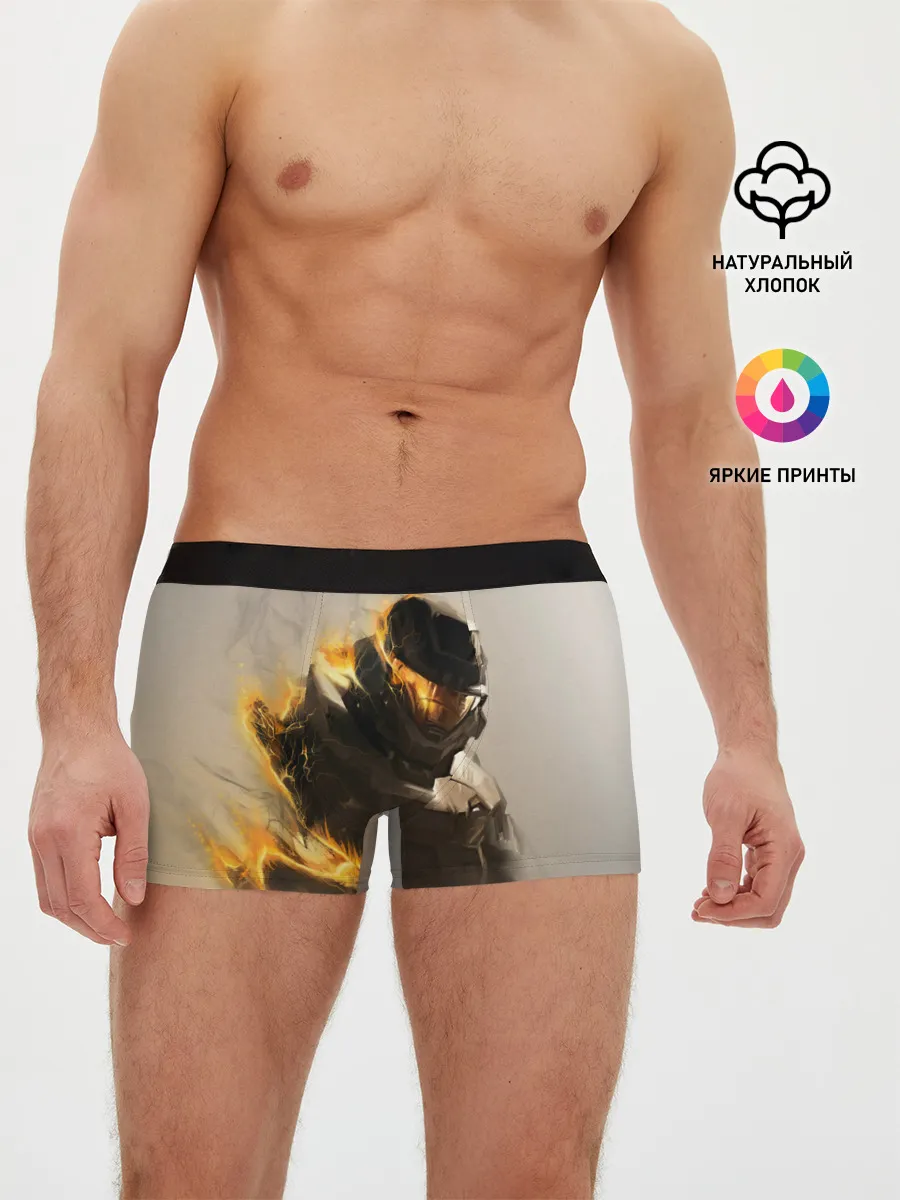 Мужские трусы боксеры / Spartan in hell | Halo