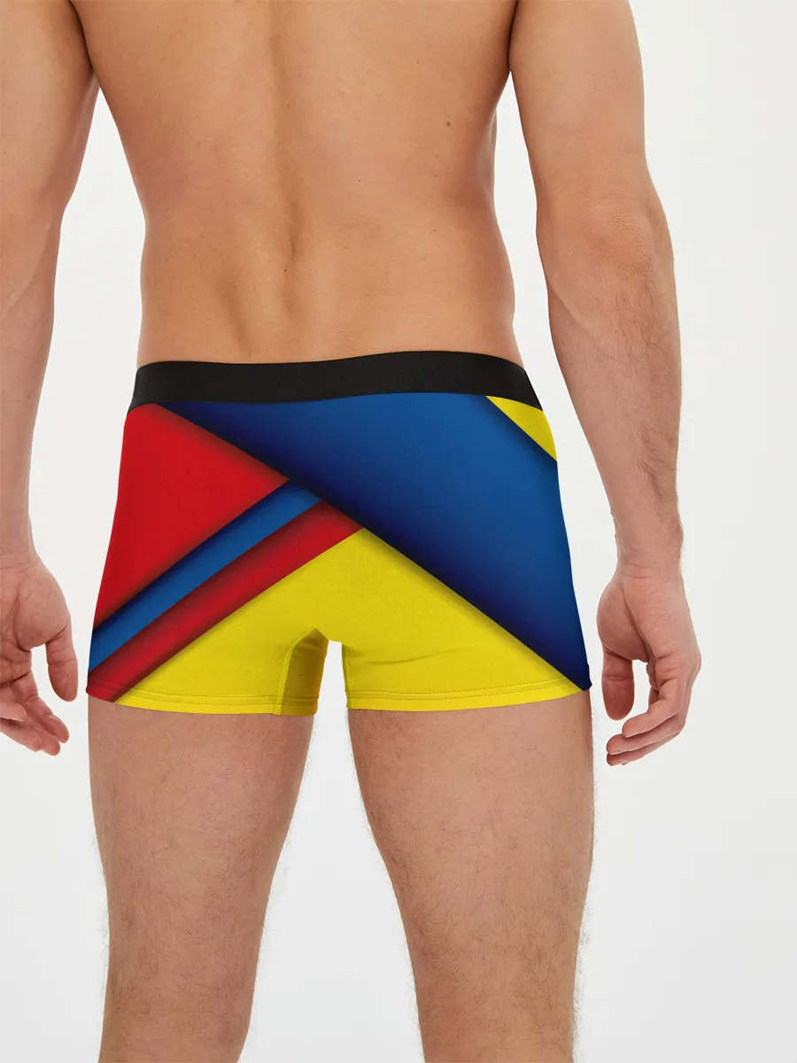Мужские трусы боксеры / Яркие краски