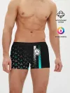 Мужские трусы боксеры / МЕРСЕДЕС / AQUA BLACK GRADIENT