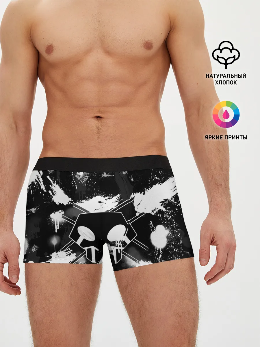 Мужские трусы боксеры / БЛИЧ ШИНИГАМИ ЛОГО НА СПИНЕ