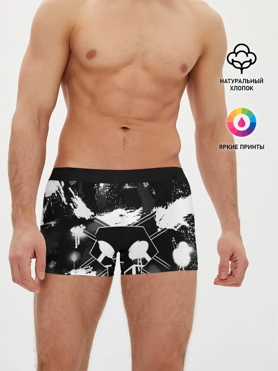 Мужские трусы боксеры / БЛИЧ ШИНИГАМИ ЛОГО НА СПИНЕ