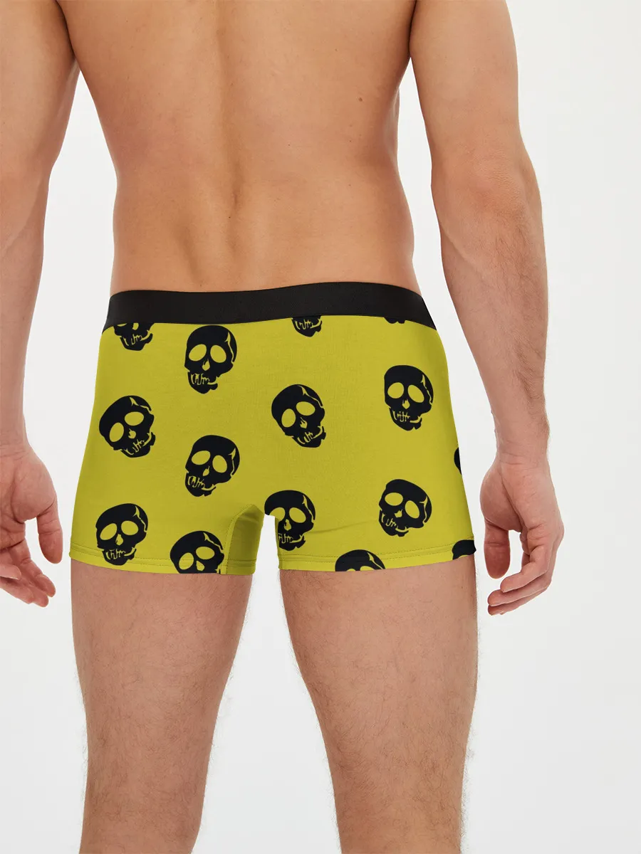 Мужские трусы боксеры / Yellow Skulls