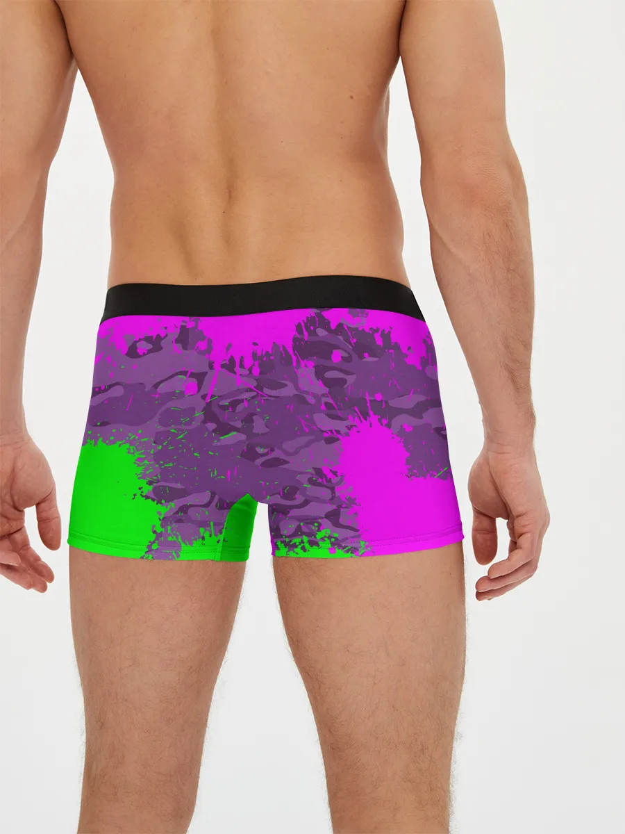 Мужские трусы боксеры / 3D Neon Monkey