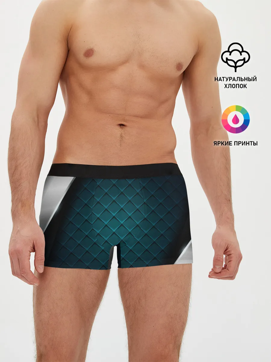 Мужские трусы боксеры / 3D luxury metal