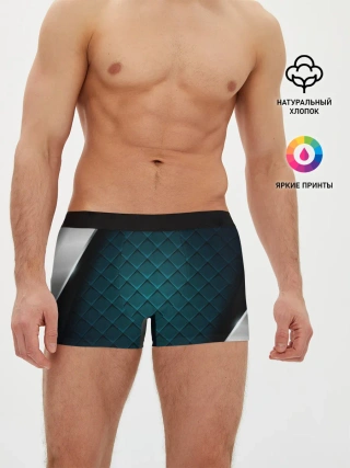Мужские трусы боксеры / 3D luxury metal