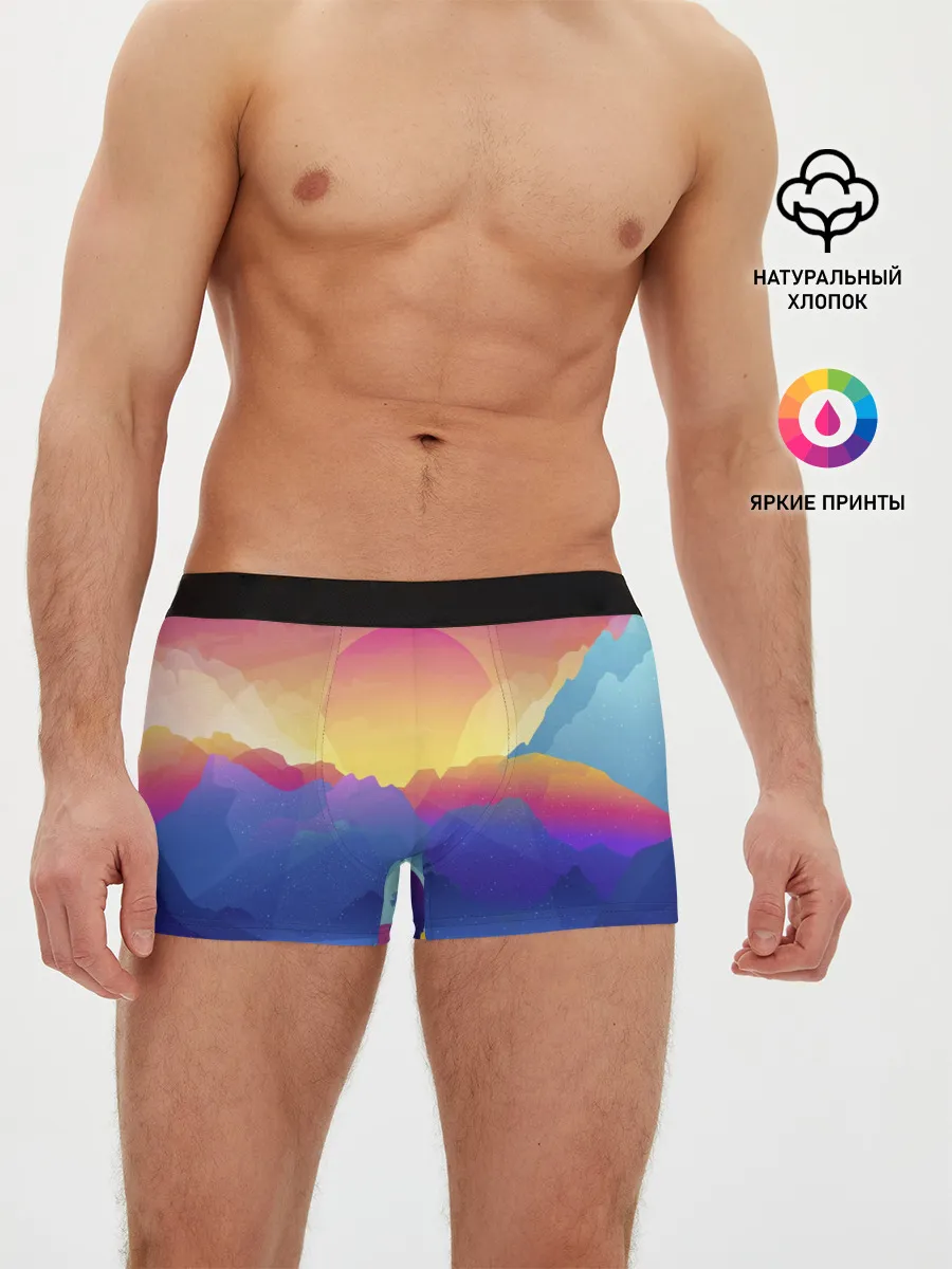Мужские трусы боксеры / Красочные Горы