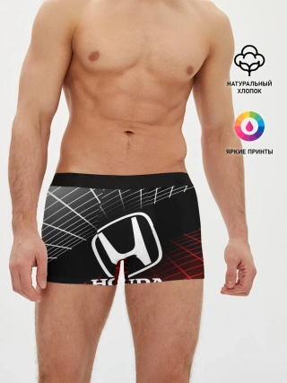 Мужские трусы боксеры / HONDA / ХОНДА / СЕТКА