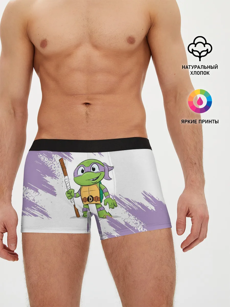 Мужские трусы боксеры / ЧЕРЕПАШКИ НИНДЗЯ - ДОНАТЕЛЛО