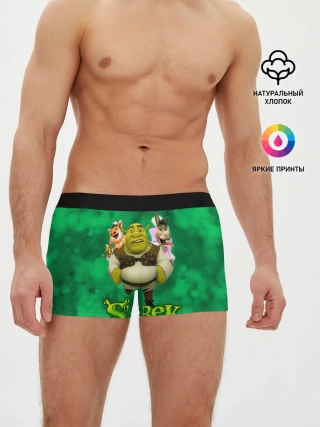Мужские трусы боксеры / ШРЕК