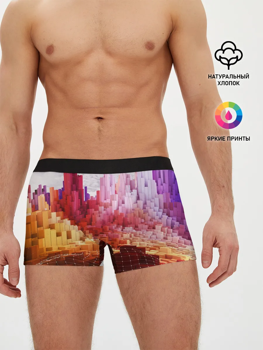 Мужские трусы боксеры / Симуляция города