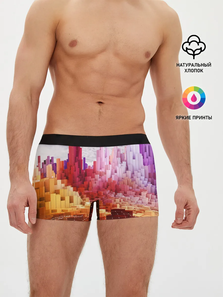 Мужские трусы боксеры / Симуляция города