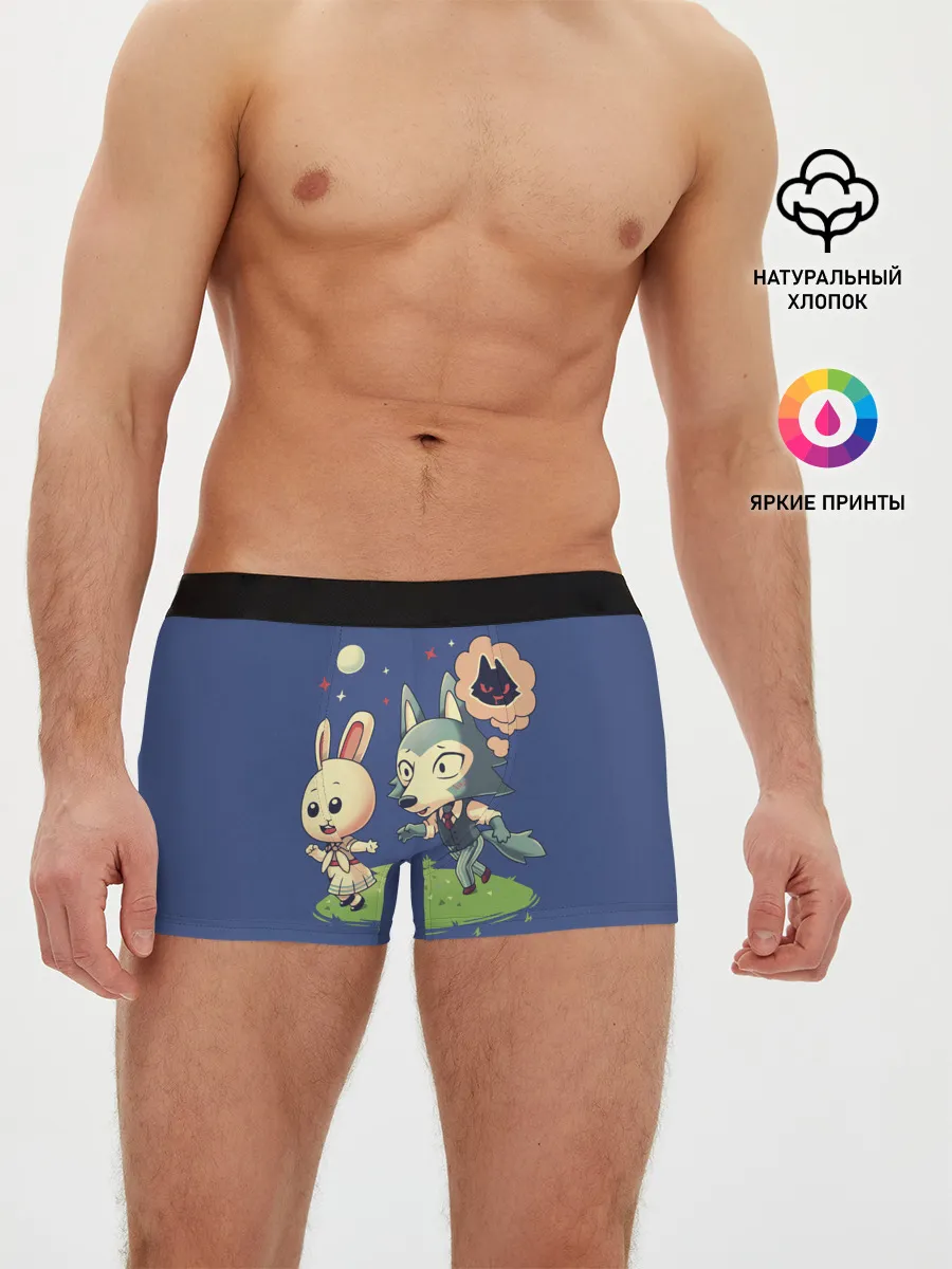 Мужские трусы боксеры / Зайка и волчек | Beastars