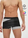 Мужские трусы боксеры / 3D luxury style silver black