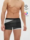 Мужские трусы боксеры / 3D luxury style silver black