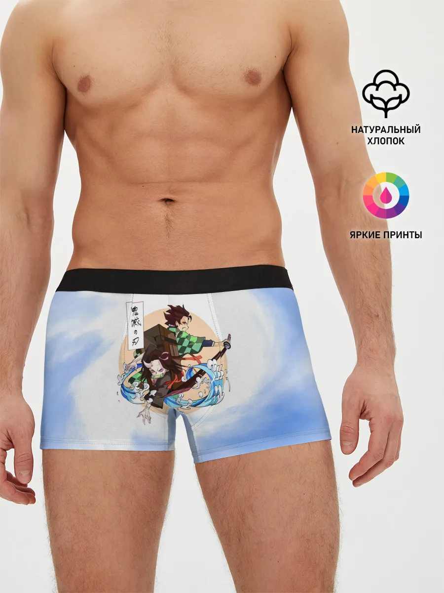Мужские трусы боксеры / Танджиро и Незуко Камадо