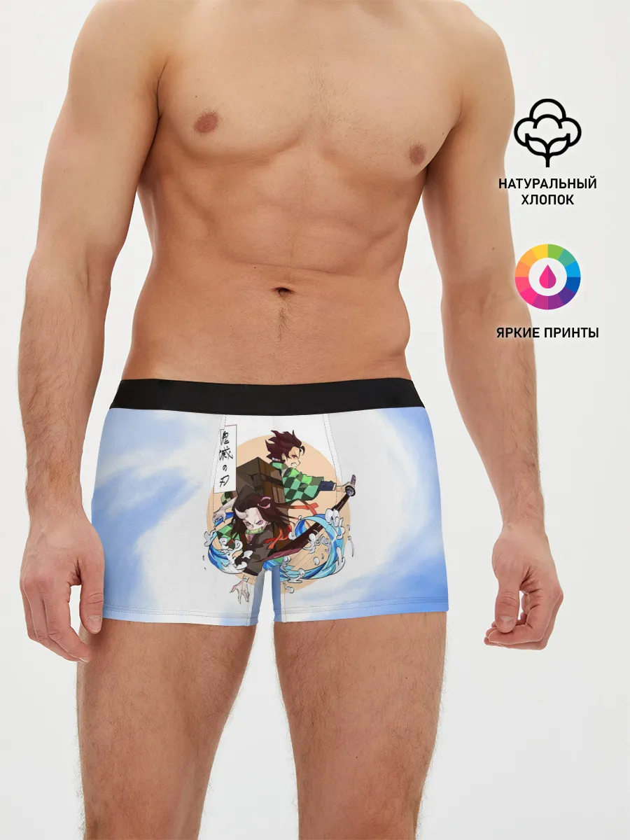Мужские трусы боксеры / Танджиро и Незуко Камадо