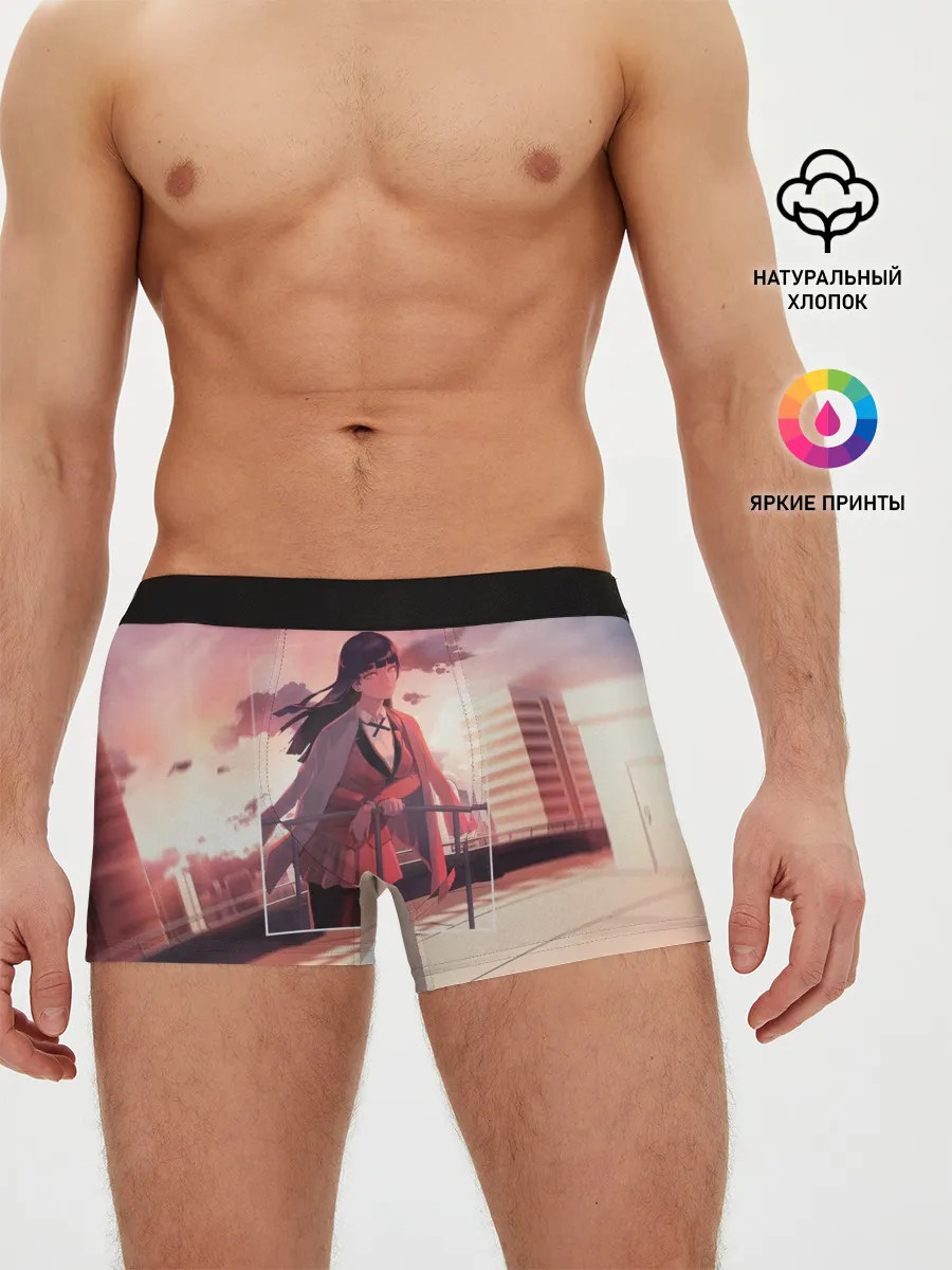 Мужские трусы боксеры / Kakegurui Yumeko Jabami art