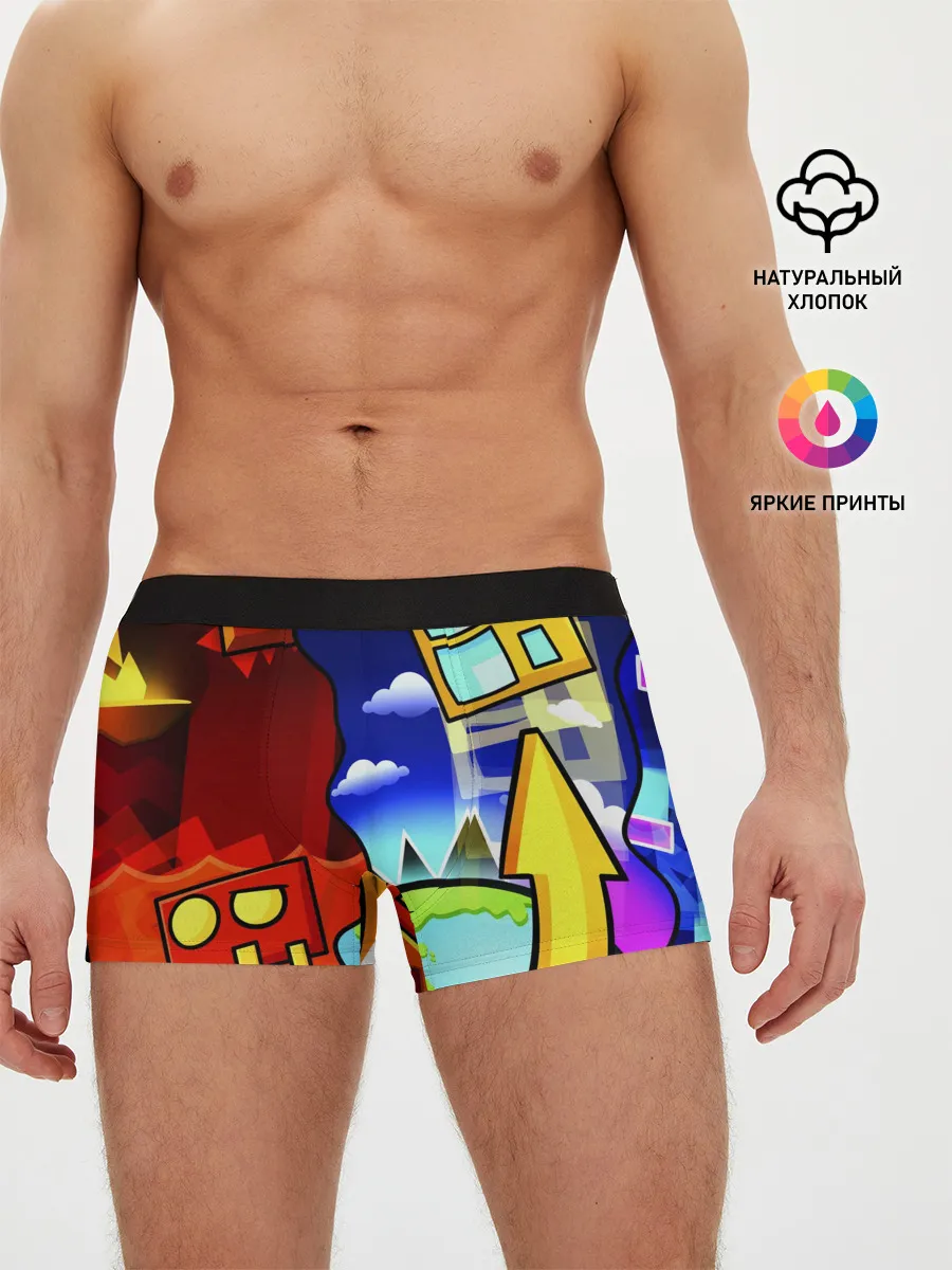 Мужские трусы боксеры / GEOMETRY DASH / ГЕОМЕТРИ ДАШ
