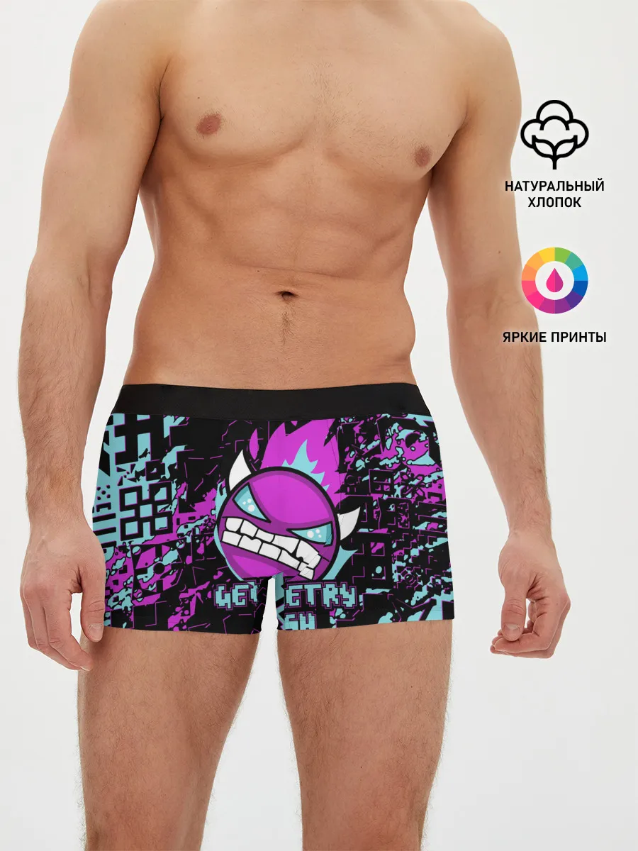 Мужские трусы боксеры / Geometry Dash