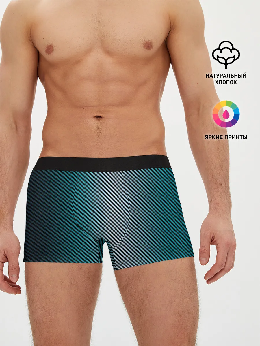 Мужские трусы боксеры / Carbon Blue