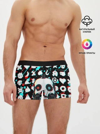 Мужские трусы боксеры / ЛЮБОВЬ СМЕРТЬ И РОБОТЫ / ГЛИТЧ