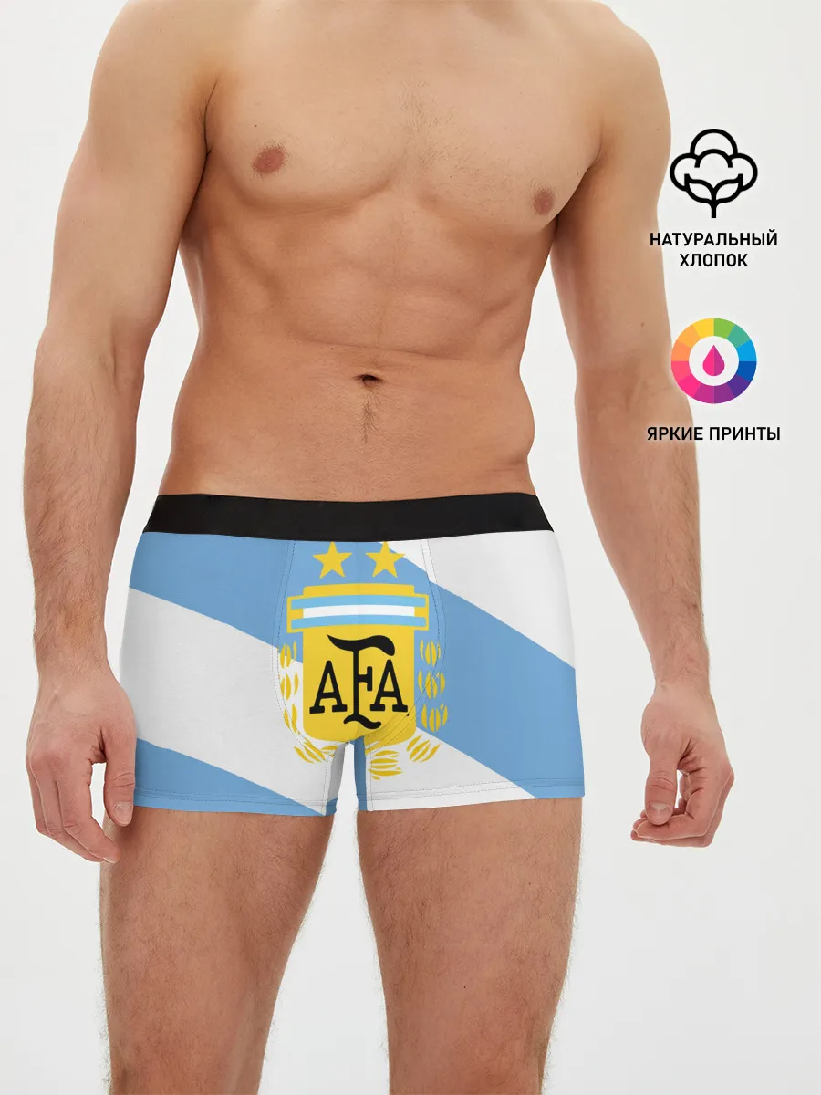 Мужские трусы боксеры / Сборная Аргентины + спина