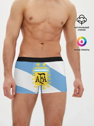Мужские трусы боксеры / Сборная Аргентины + спина