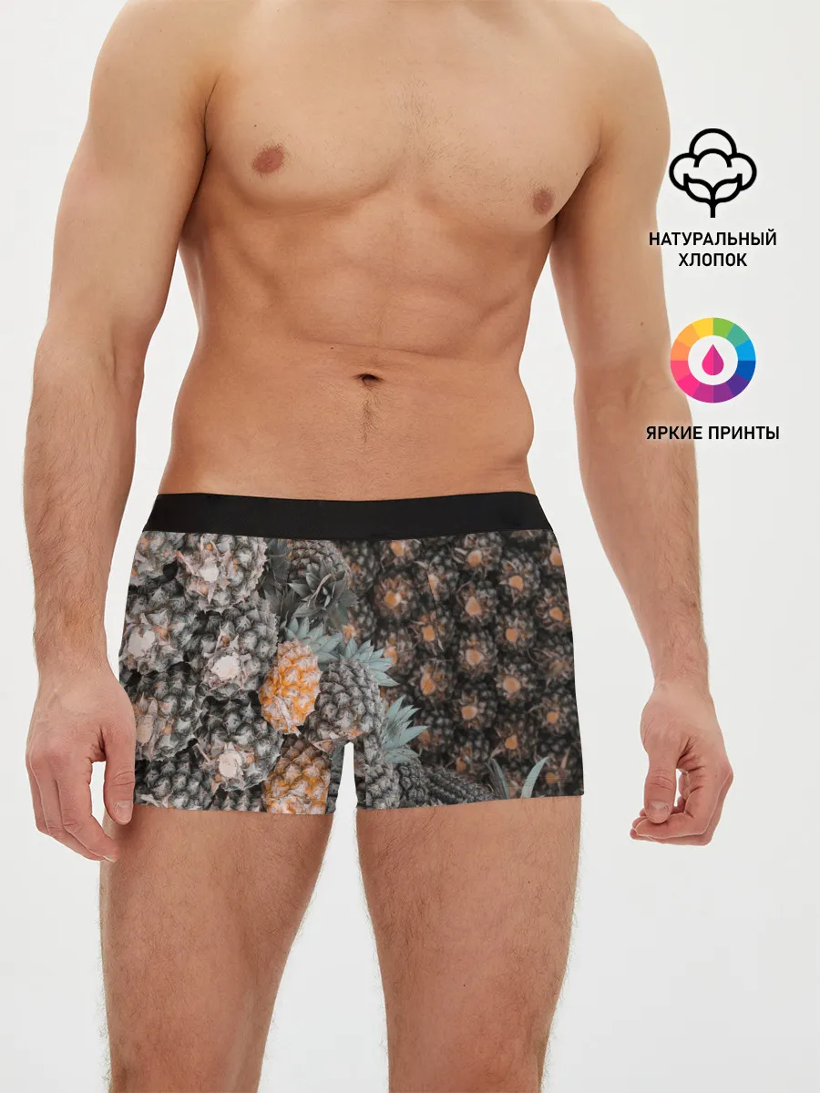 Мужские трусы боксеры / Спелые ананасы