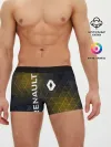 Мужские трусы боксеры / RENAULT РЕНО ЖЕЛТАЯ ГЕОМЕТРИЯ