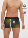 Мужские трусы боксеры / RENAULT РЕНО ЖЕЛТАЯ ГЕОМЕТРИЯ