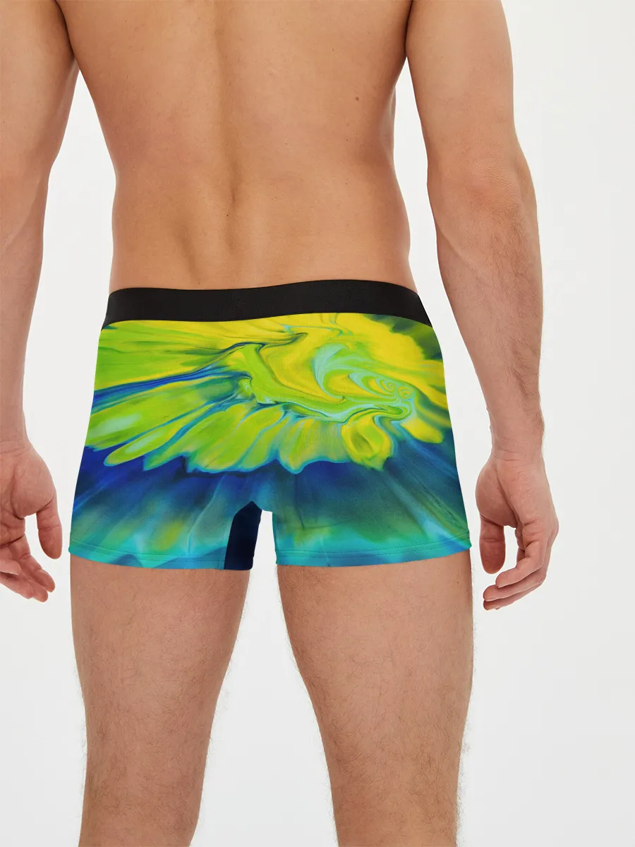 Мужские трусы боксеры / Разводы яркой краски
