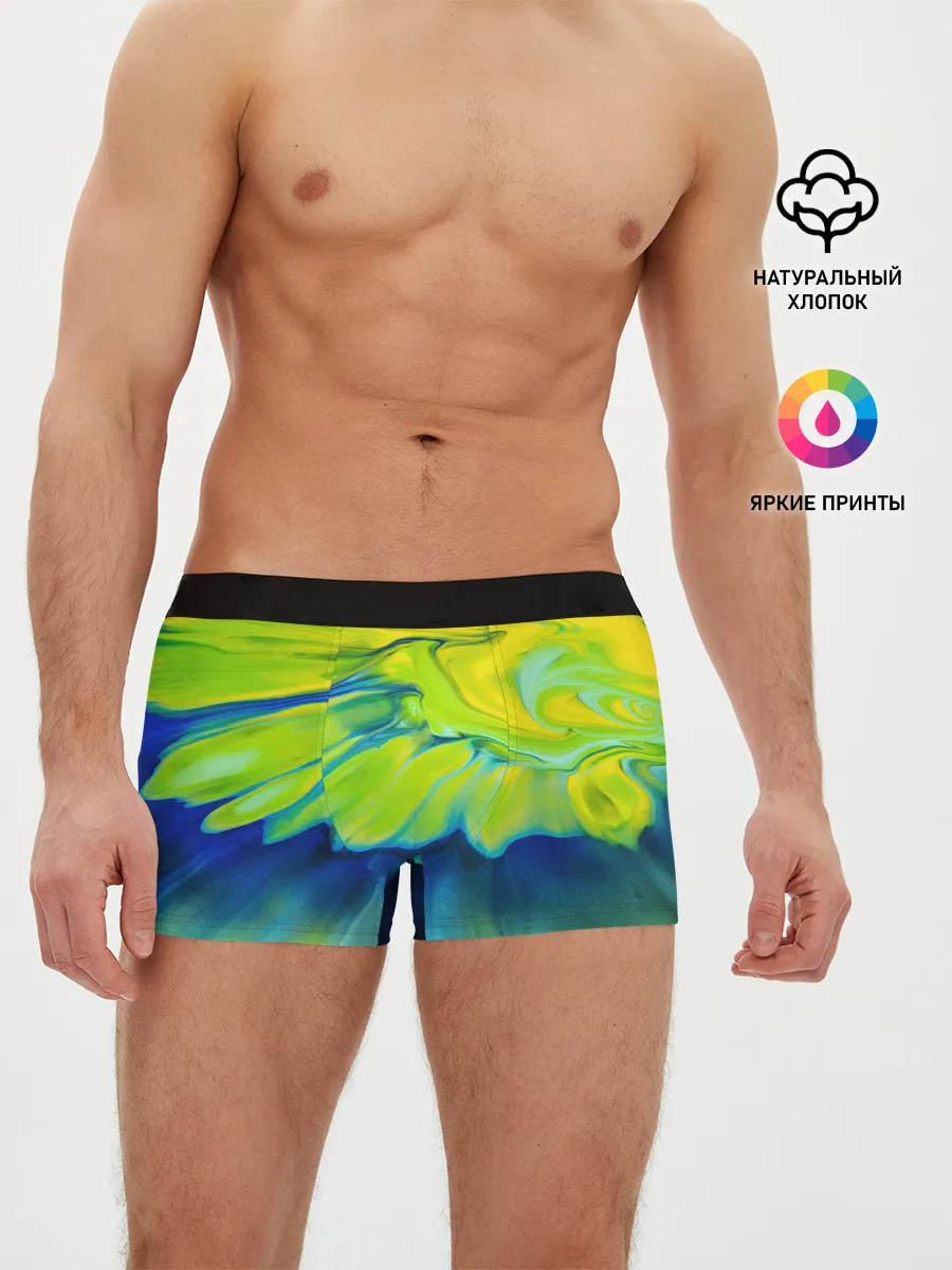 Мужские трусы боксеры / Разводы яркой краски