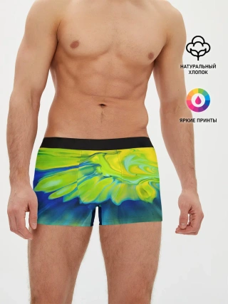 Мужские трусы боксеры / Разводы яркой краски