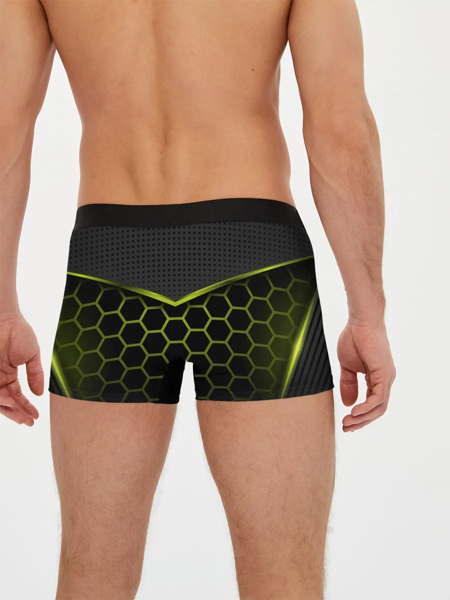 Мужские трусы боксеры / 3D СОТЫ / ОБЪЕМНАЯ БРОНЯ