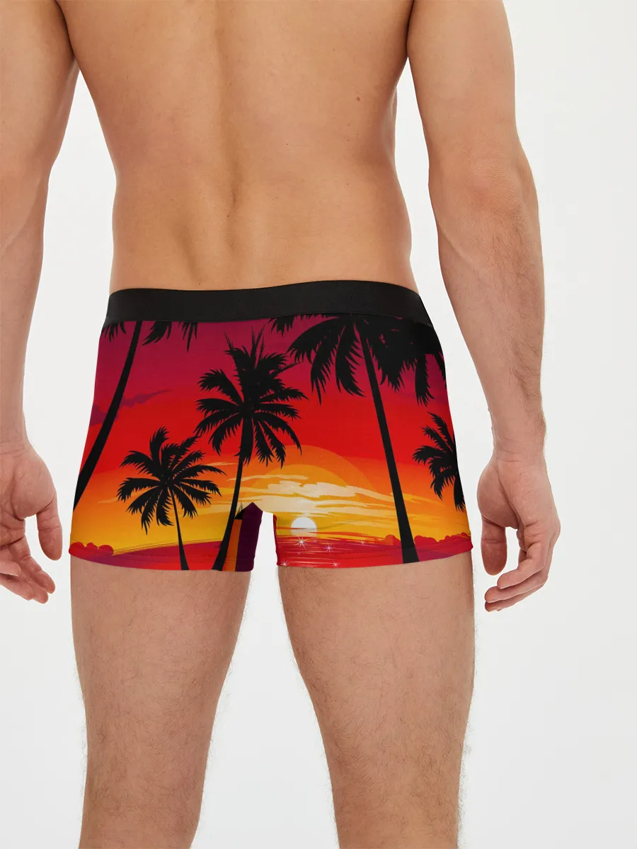 Мужские трусы боксеры / Гавайский закат