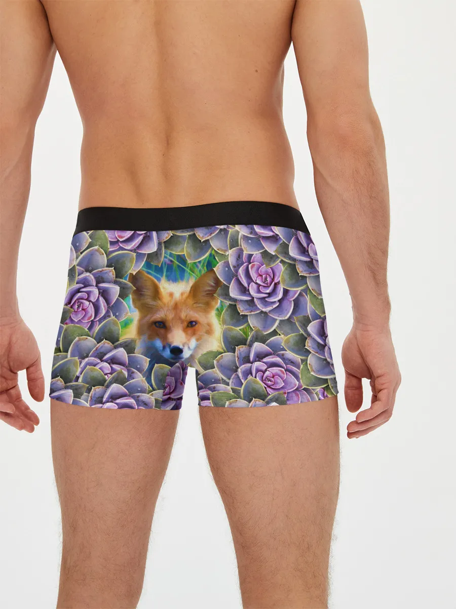 Мужские трусы боксеры / Лиса среди цветов